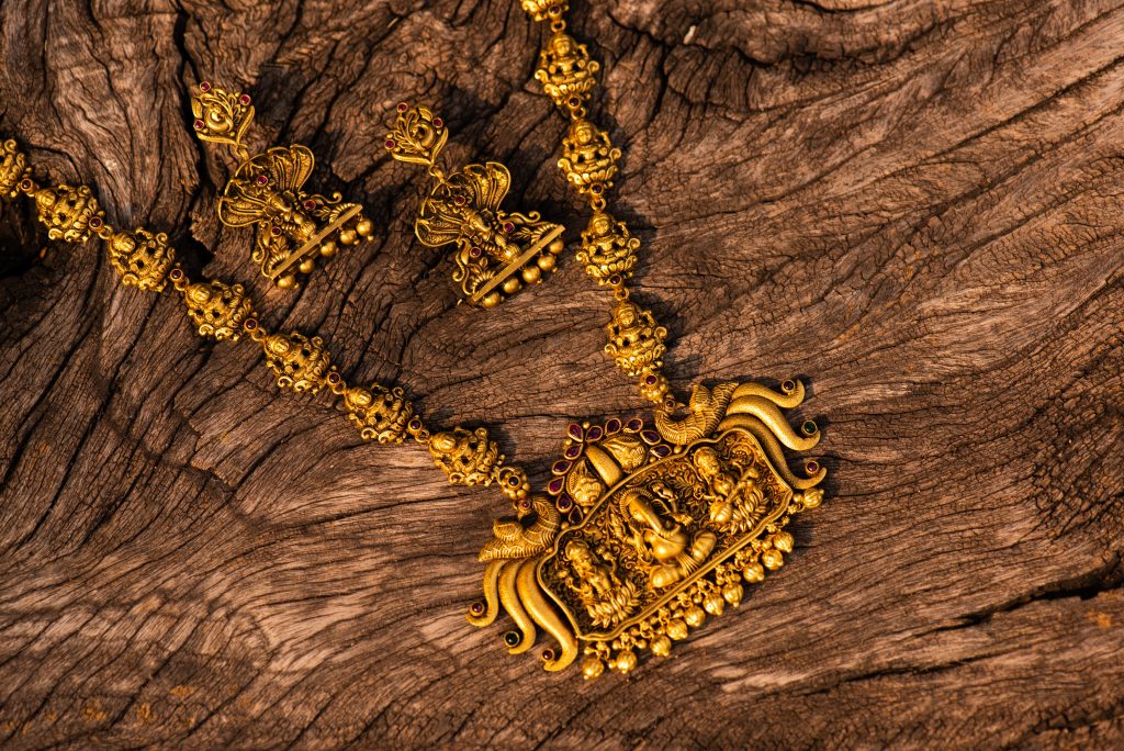 Antique Temple Jewellery Gold Necklace