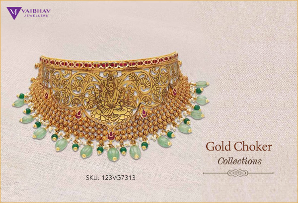 Gold Choker Necklace Price