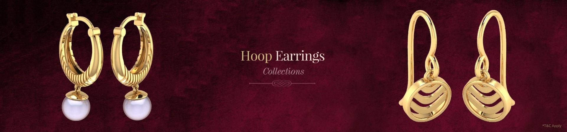 Gold Hoops Earrings Online 