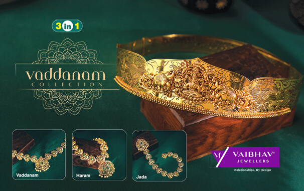 Gold Vaddanam Online - 80+ Gold Oddiyanam Designs with Price