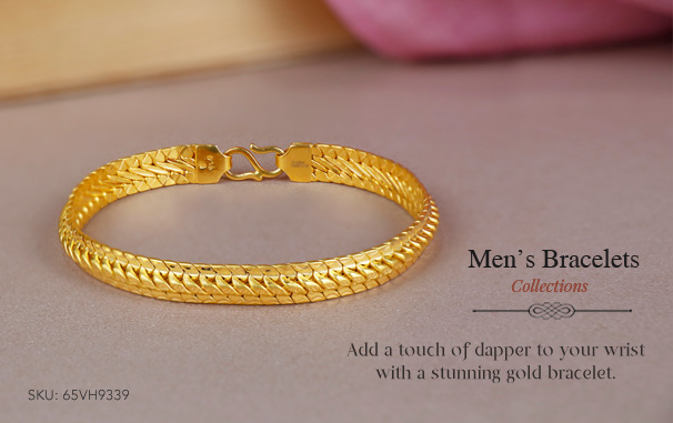 Gold Gents Bracelet (7) | YA-RA Jewels-sonthuy.vn