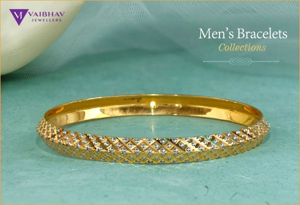 Gold Bracelets for Men Design