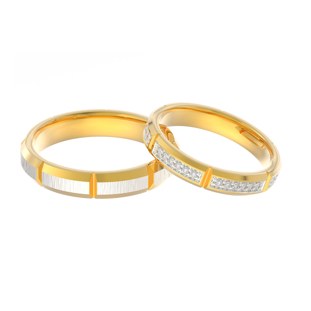 Heart ♥️ couple ring-Golden – AREENA JEWELLERY