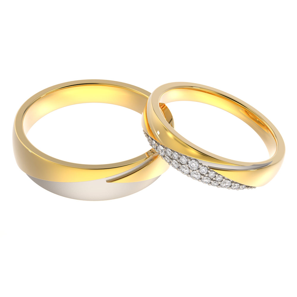 Manufacturer of Couple band ring | Jewelxy - 149011-vachngandaiphat.com.vn