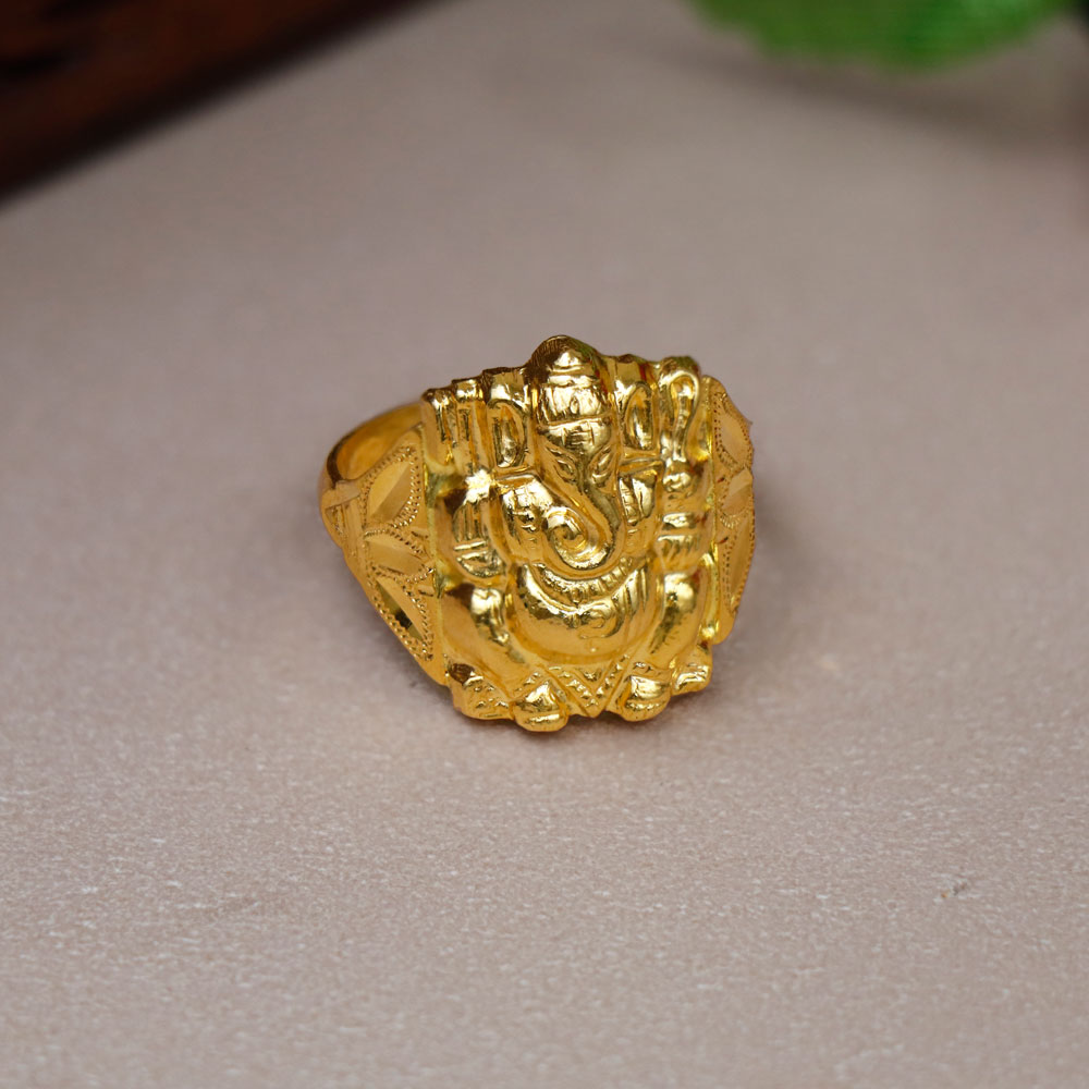 Ganesh Gold Baby Ring