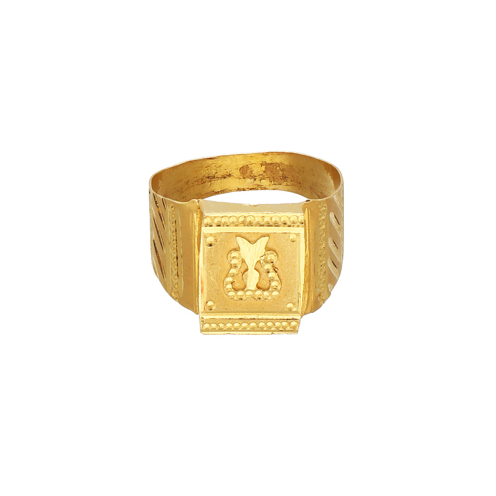 Gents Fancy Ring - 916 Gold Purity | RATNALAYA JEWELLERS