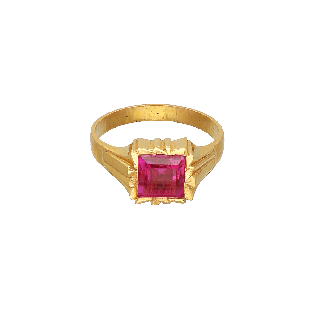 Albert's Men's 14k Yellow Gold 8.81ctw Diamond and Ruby Ring SDR55579-TMY