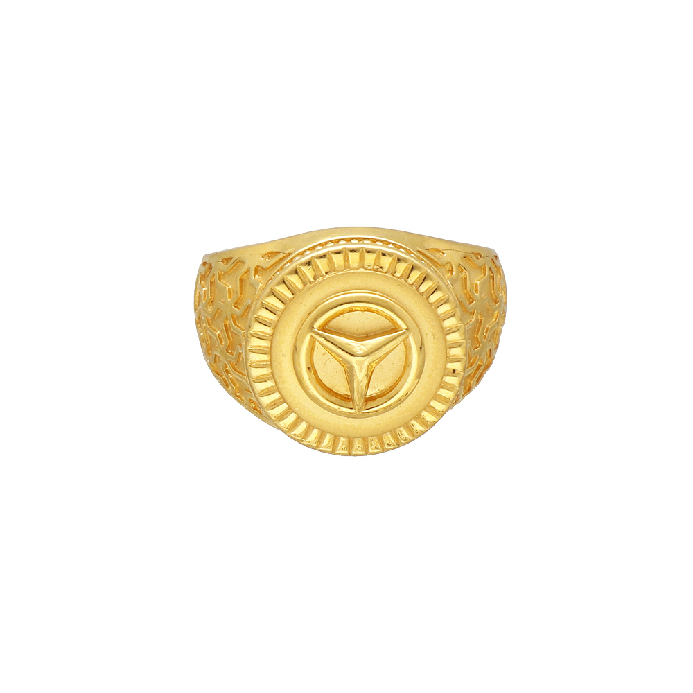 Showroom of 916 gold mercedes logo ring | Jewelxy - 197715