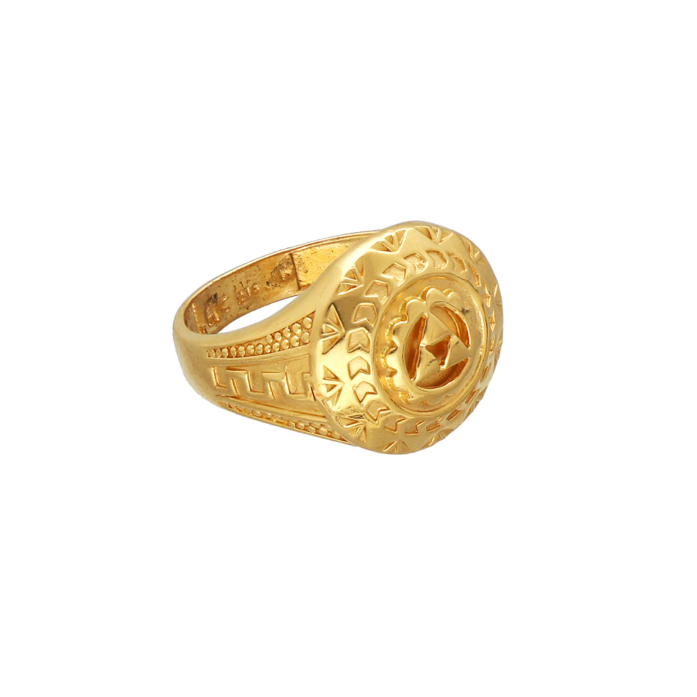 Buy Fancy Ganesha Casting Cz Gents Ring Gj0130 Online | Goutham Jewellers -  JewelFlix