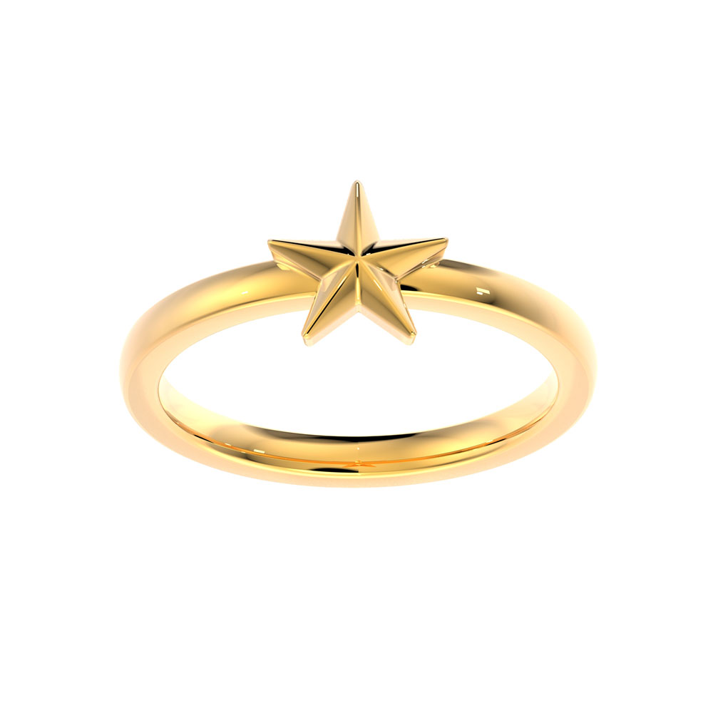 22k Plain Gold Ring JMC-2112-05316 – Jewelegance