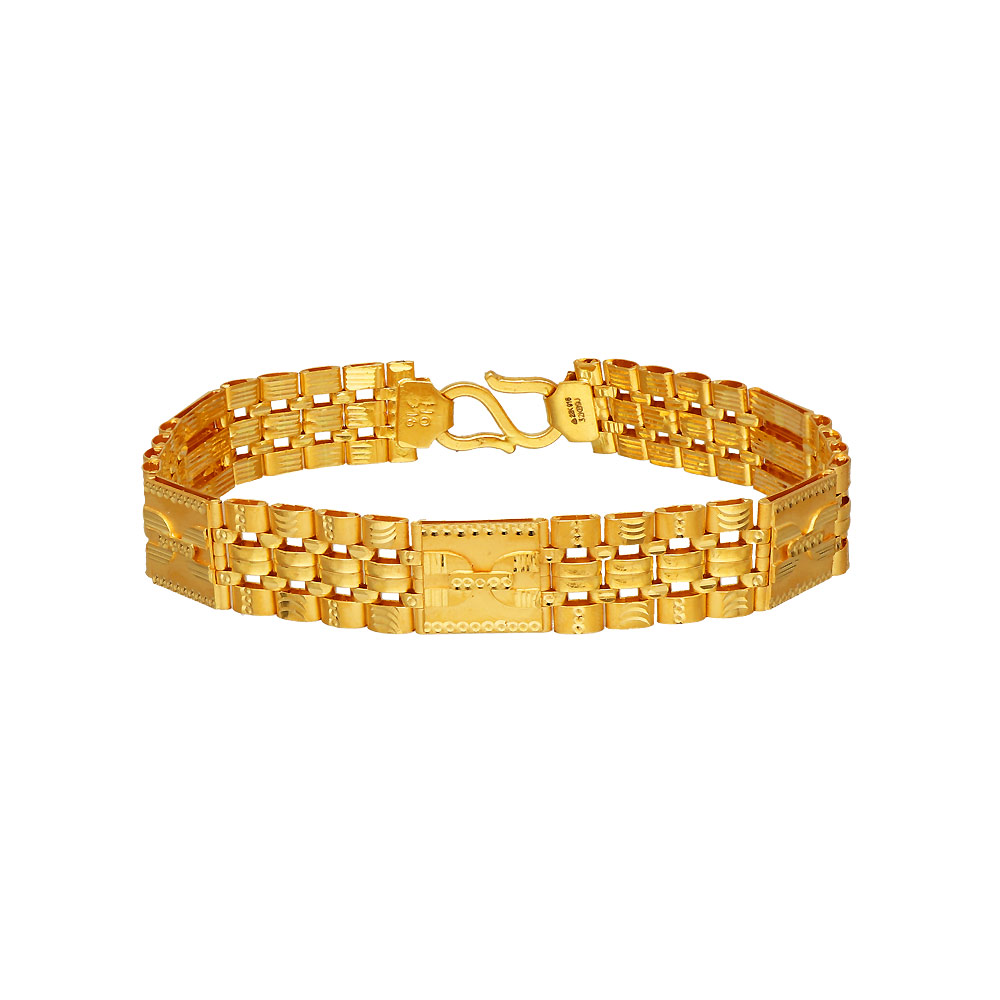 14K Yellow Gold Designer Ladies Diamond Bracelet 7.10ct 100081