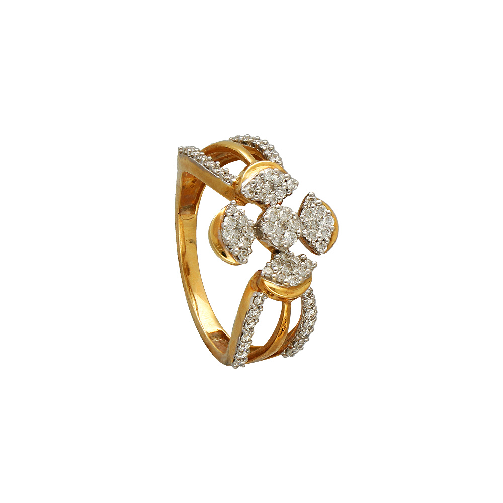 Get online Designer Fancy Cz Rhodium Plated Ring For Women – Lady India