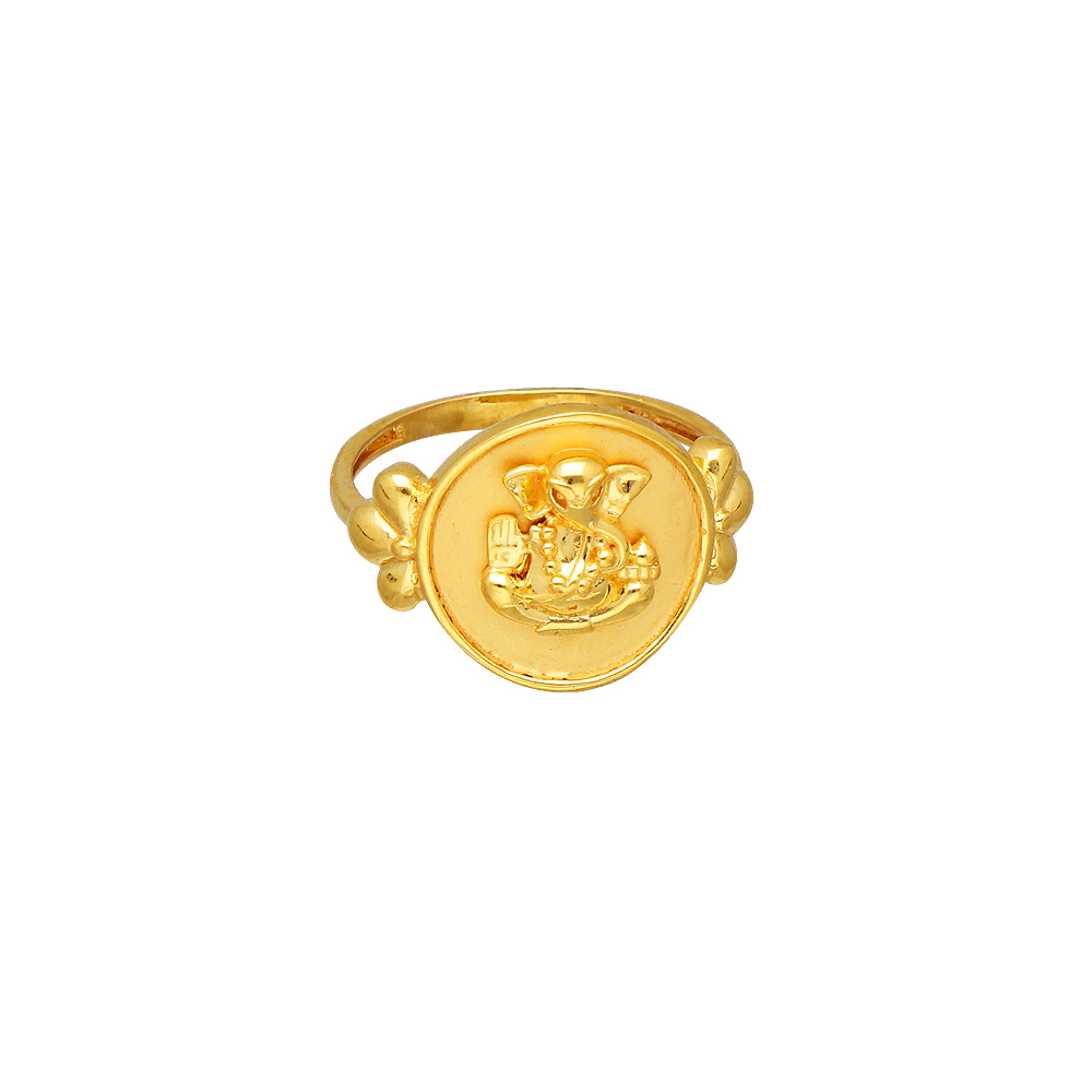 22kt gold casting vinayaka design ladies ring 97vl9214 97vl9214