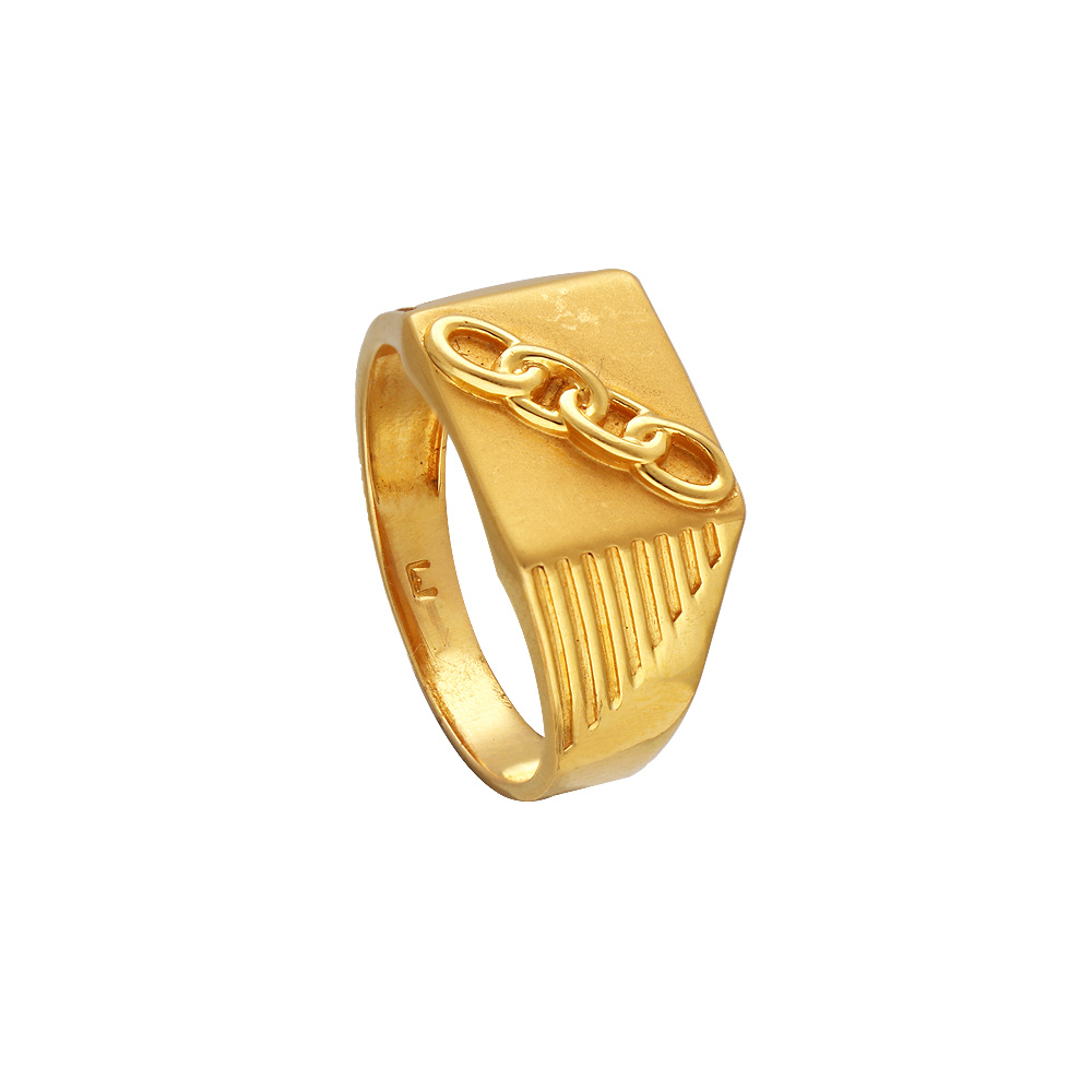 Buy quality 916 GOLD CASTING CZ GENTS RING in Ahmedabad