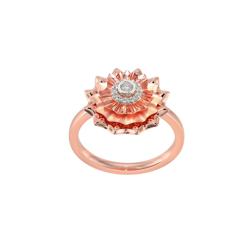 Buy Malabar Gold and Diamonds 18k Rose Gold & Diamond Mine Ring Online At  Best Price @ Tata CLiQ