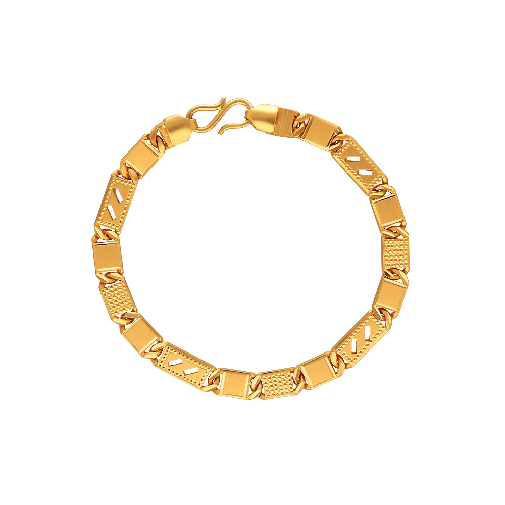 Buy 22Kt Plain Gold Zents Nawabi Bracelet 65VH9456 Online from Vaibhav  Jewellers