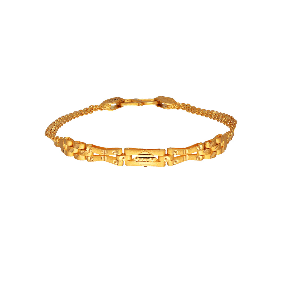 Roberto Coin Designer Gold Square Bangle Bracelet, Yellow Gold | REEDS  Jewelers