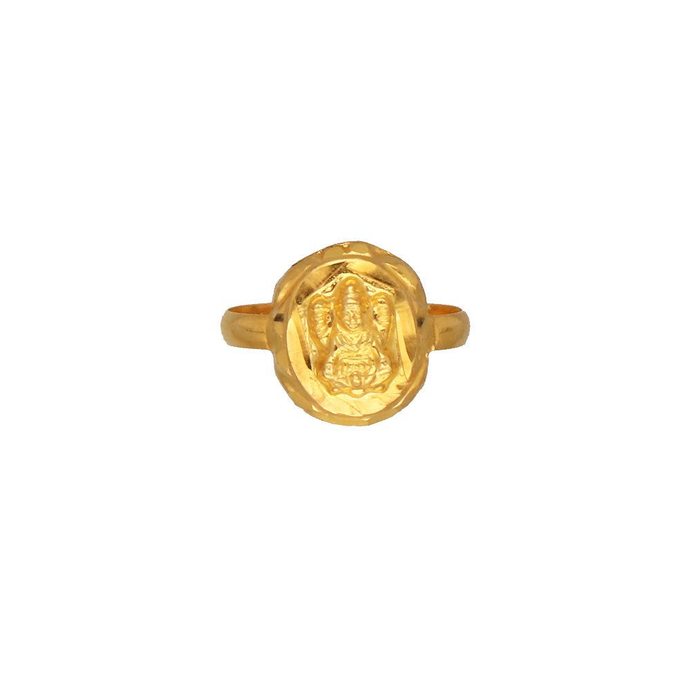 Gold Toned Lakshmi Goddess Finger Ring Adjustable - Vanjaaran - The  Authentic Marketplace