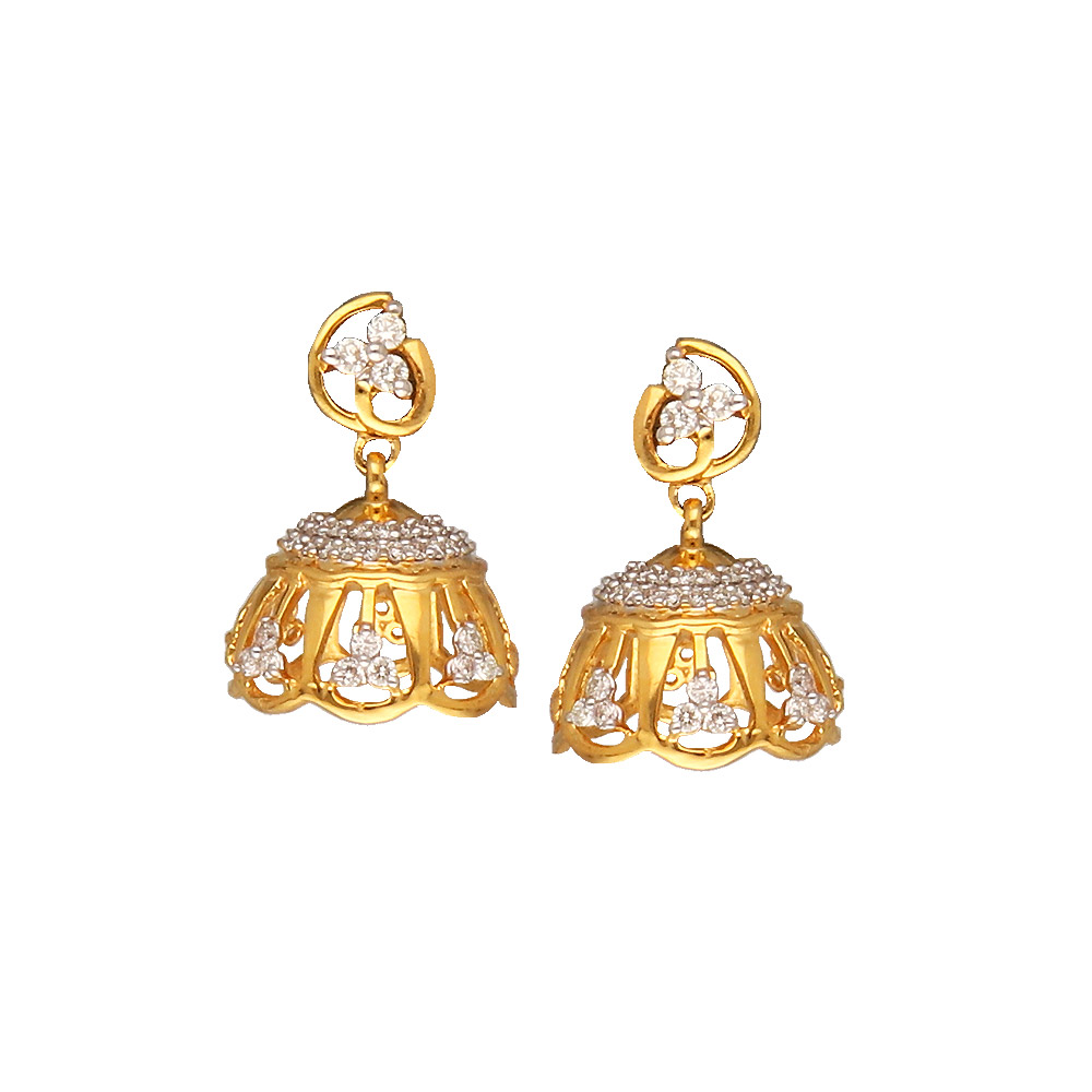 Buy online Gold Metal Jhumka Earring from fashion jewellery for Women by  Oomph for ₹369 at 87% off | 2024 Limeroad.com