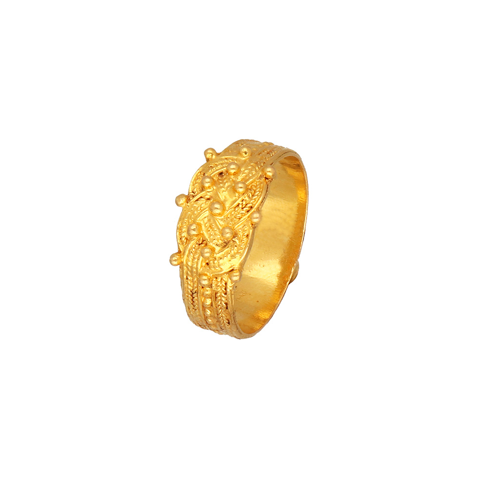 Shop Graceful Tri Petal Gold Ring | Casual Gold Rings | Indian Jewellery  Online