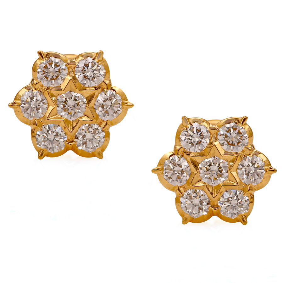 Glazing Bouquet Seven Stone Diamond Studs with Double Stone Drops –  PalsaniJewels.com
