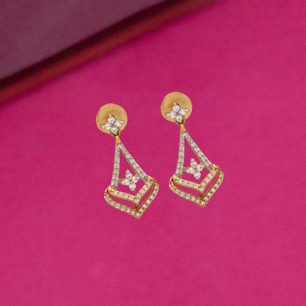 Buy Stunning Diamond Drop Earrings Online | ORRA
