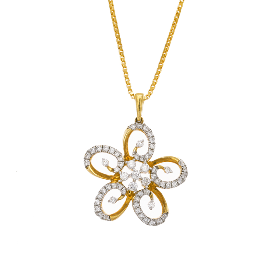 Vintage Tiffany & Co. Diamond Daisy Pendant Necklace at Susannah Lovis  Jewellers