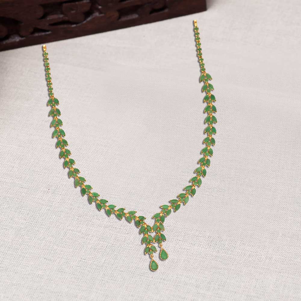 Buy Pear And Arrow Multi Layer Gemstone Necklace Online | CaratLane