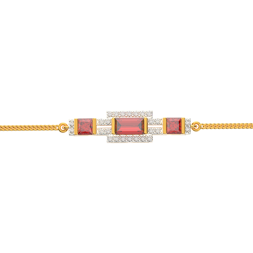 American Diamond Chain Bracelet for Gowns and Dresses - Jeenal Crystal  Bracelet by Blingvine