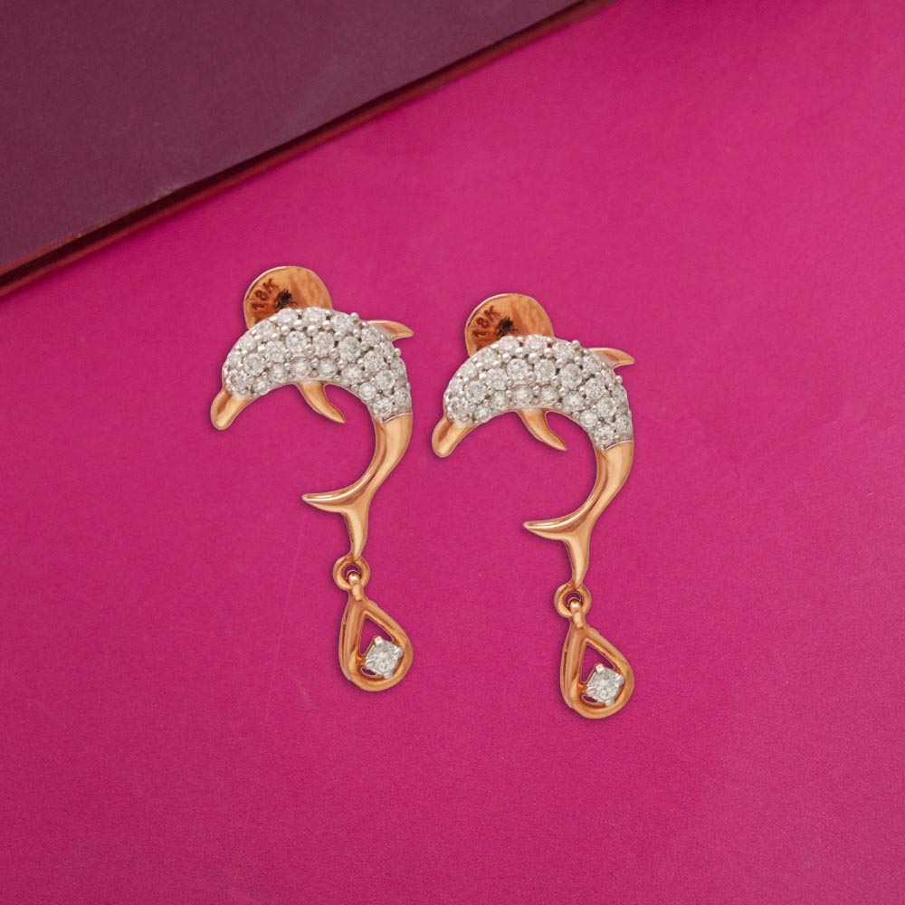 Rose Gold Earrings And Studs Earring - Buy Rose Gold Earrings And Studs  Earring online in India