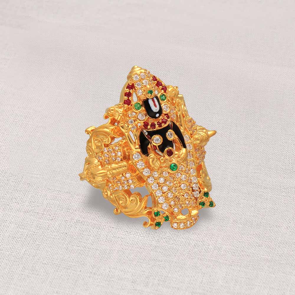 Memoir Brass Micron Goldplated Shiv Lingam design Spiritual finger ring  Hindu Temple jewellery Man (ORMG3438) : Amazon.in: Fashion