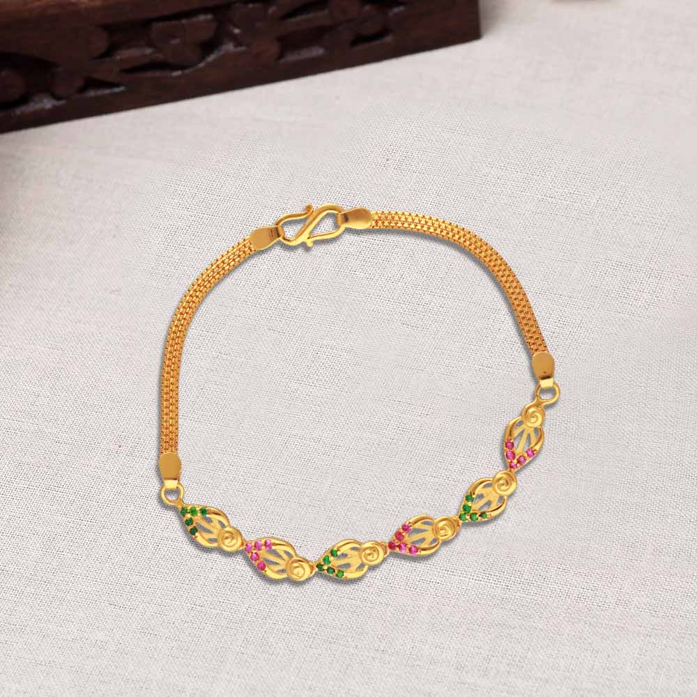Vembley Stylish Bangle Bracelet with Multicolor Bead with Hanging Jhumki  For Women and Girls at Rs 77/piece in New Delhi