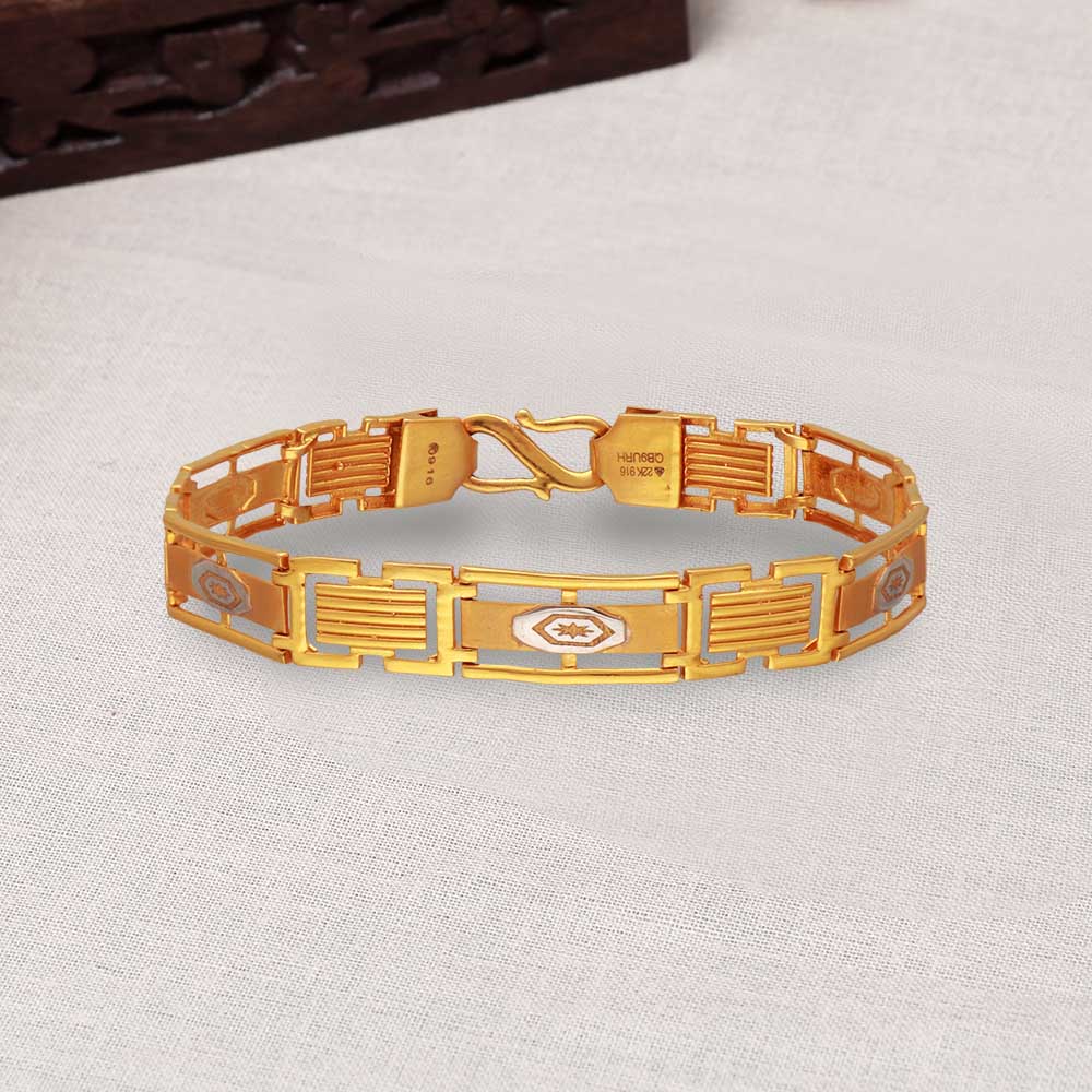 Buy quality 916 gold singal ladies bracelet new design in Ahmedabad