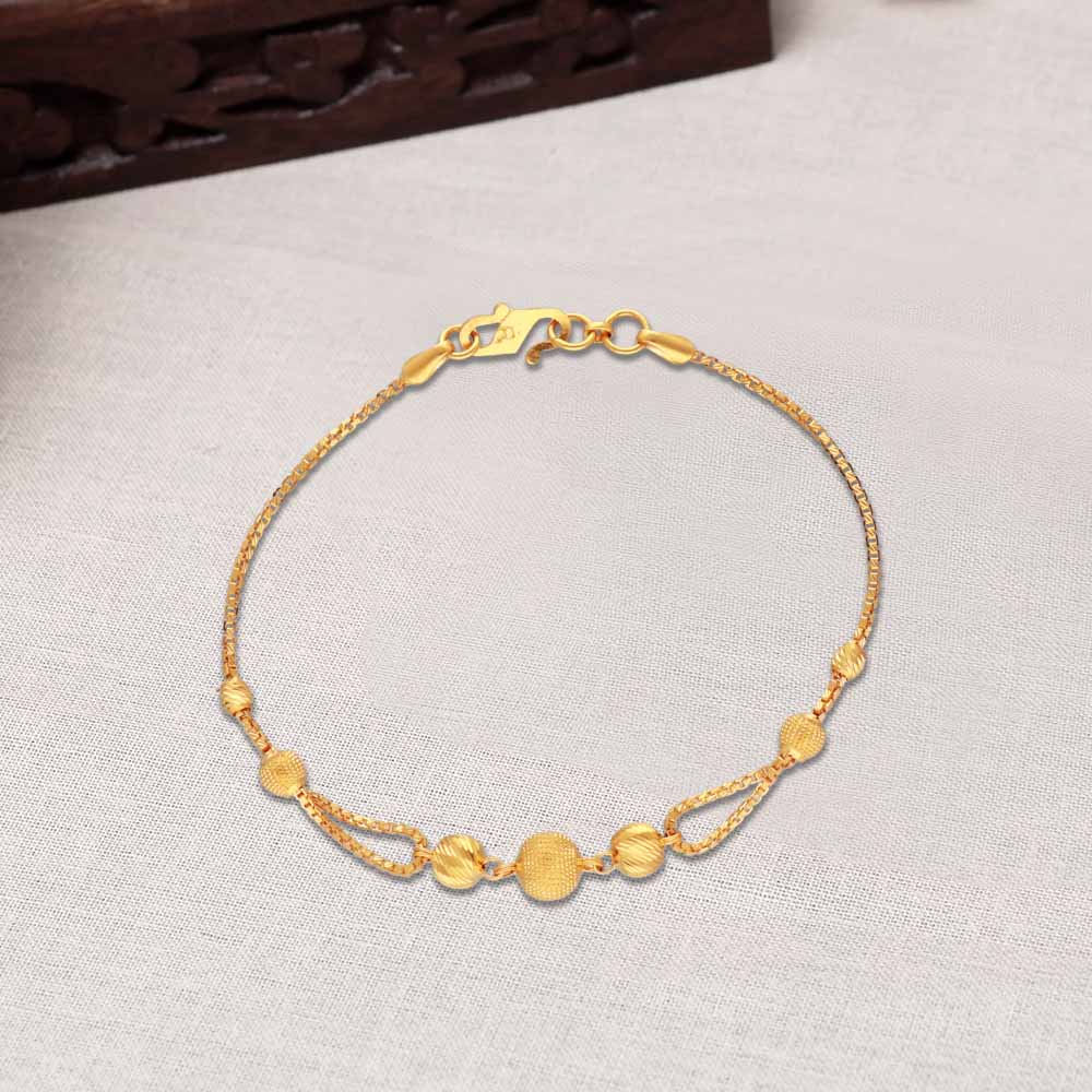 14K Yellow Gold 1.1mm Add-A-Bead Cable Chain Bracelet, Adjustable -  RioGrande