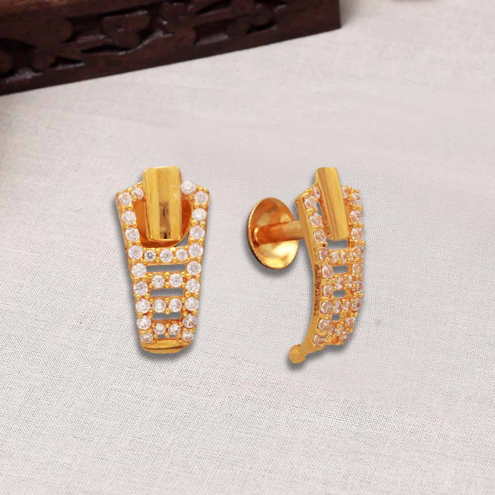 Ethnic Gold Tops Earrings at Rs 25000/set | Gold Earrings in Sitapur | ID:  23767424748