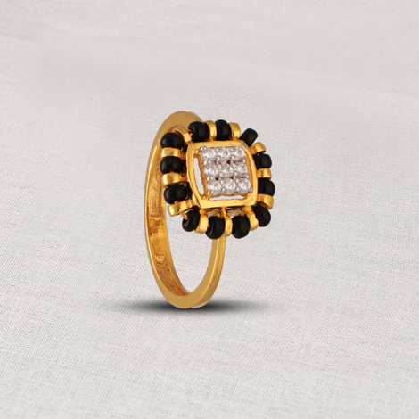 Black Zirconium and 18ct Yellow Gold 5.5mm Wedding Ring