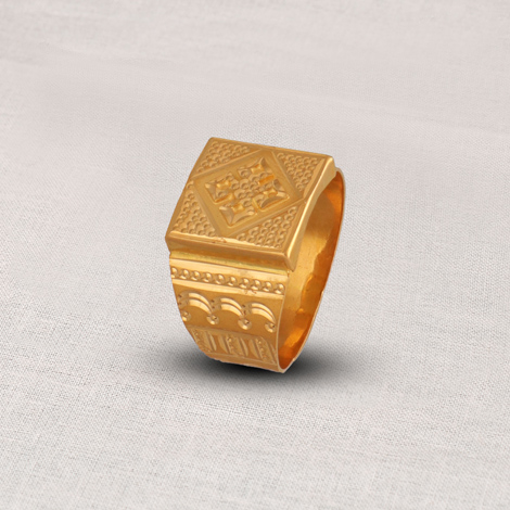 Buy Gold or Silver Large Rectangle Ring, Full Finger Big Square Ring,  Shield Middle Finger Ring Online in India - Etsy