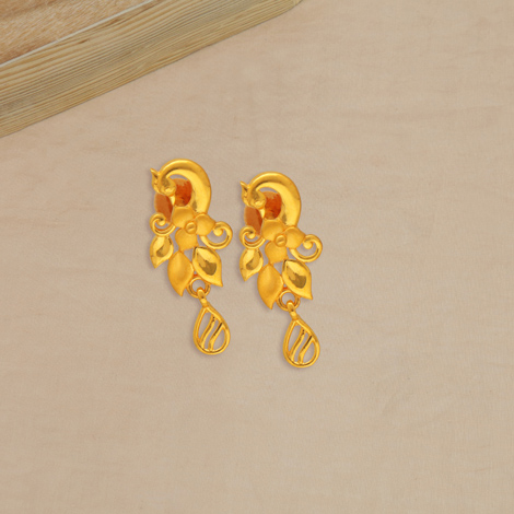Rihanna Traditional Antique Gold Plated Jhumki Earrings – KaurzCrown.com