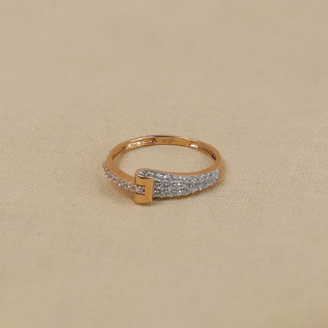 Diamond2Deal 14k Two-tone Halo Plus (Holds 1 carat (6.00mm) Cushion Center)  5/8 carat Diamond Semi-Mount Engagement Ring