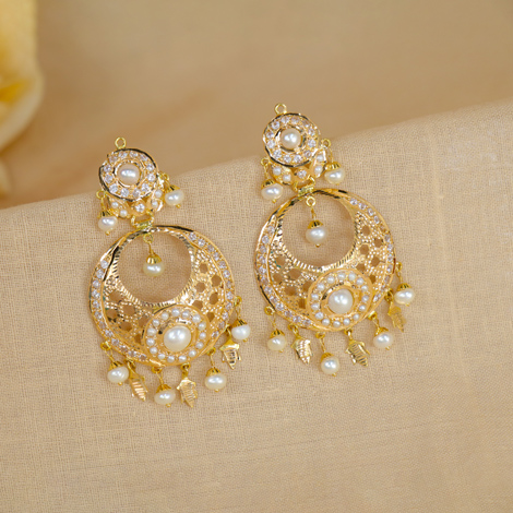 Handcrafted 22k Gold Hoop Earrings from India | P1863