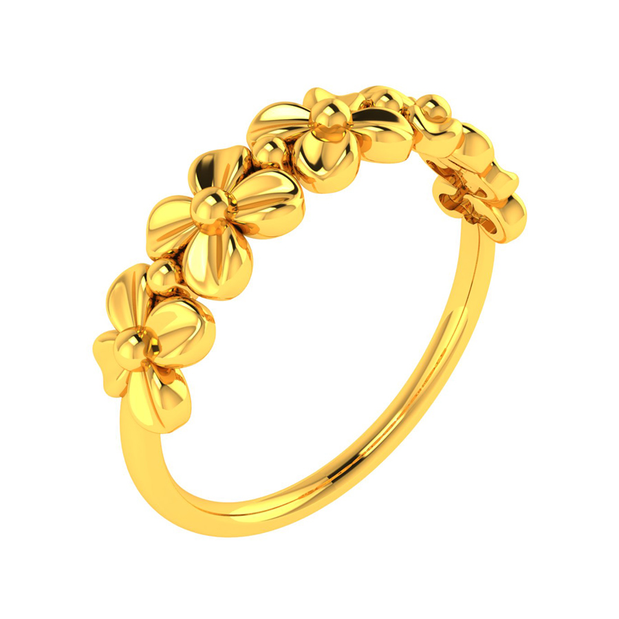 Rosecut diamonds on a wide 22k gold bandmake this ring a total standout. —  Frances Reid Studios (LFR Studios)
