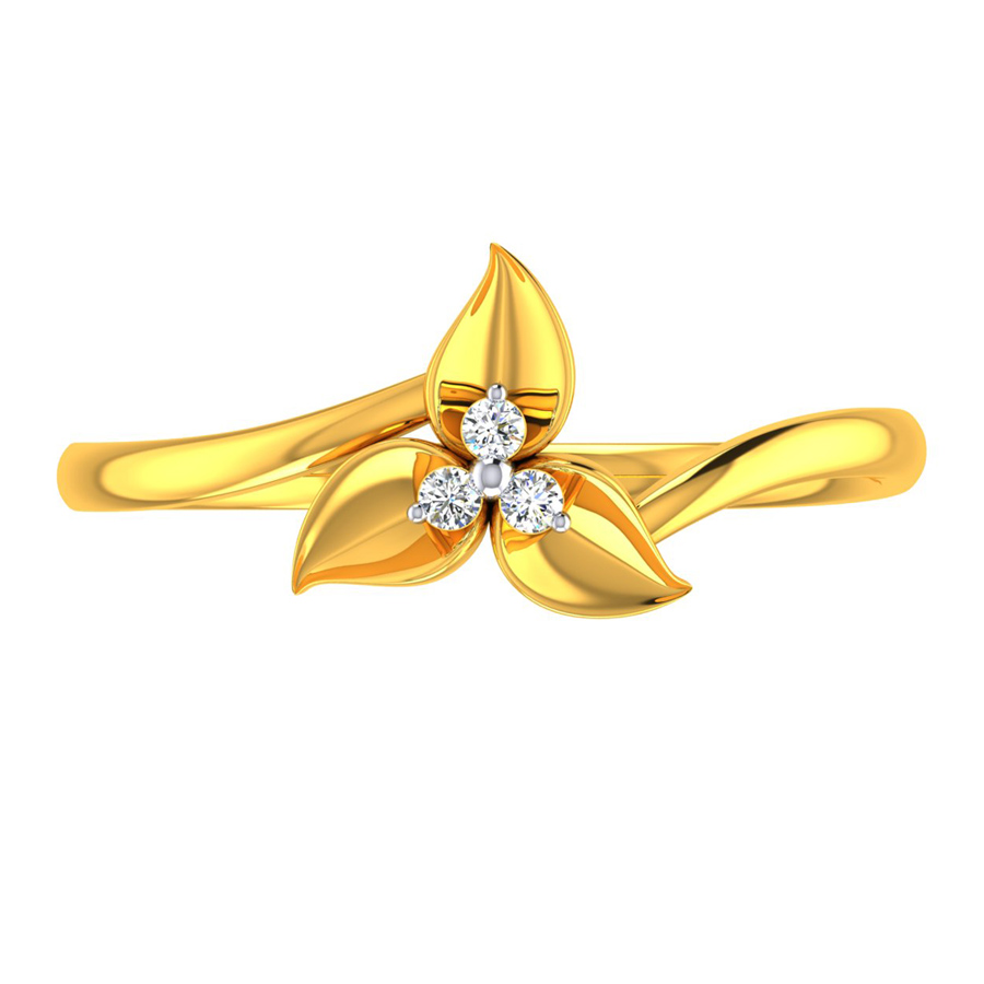 Female Real Diamonds Diamond Gold Ring for IGI Certified, Weight: 0.23 at  Rs 21988 in New Delhi