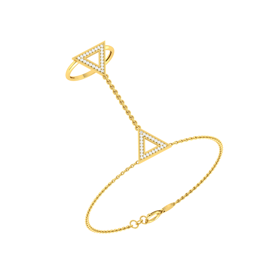 Buy Rose Reflections Diamond Bracelet 18 KT rose gold (5.1 gm). | Online By  Giriraj Jewellers