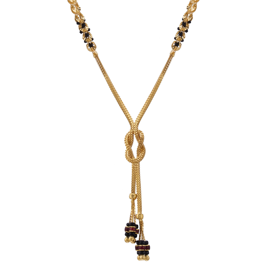 Buy 22K Fancy Gold Mangalsutra SJ1012 Online from Vaibhav Jewellers