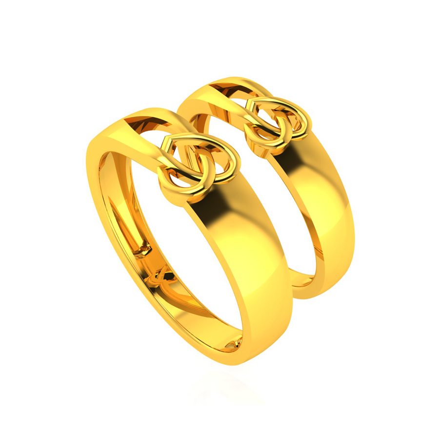 Buy 22kLove Light Couple Gold Rings Online from Vaibhav Jewellers