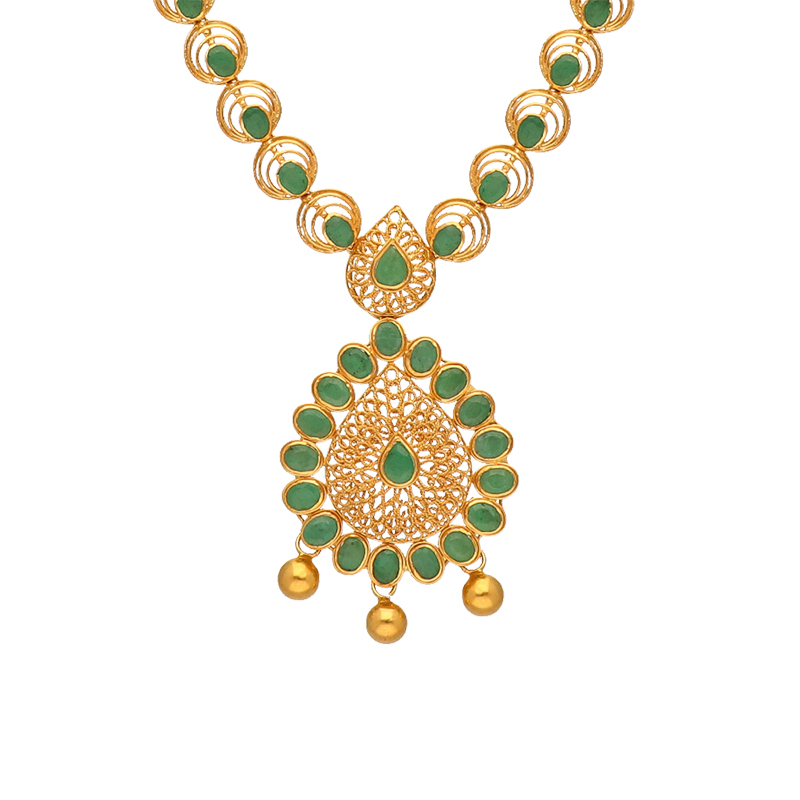 Heart Shaped Emerald Necklace | Initial Necklace | Dana Seng Jewelry  Collection
