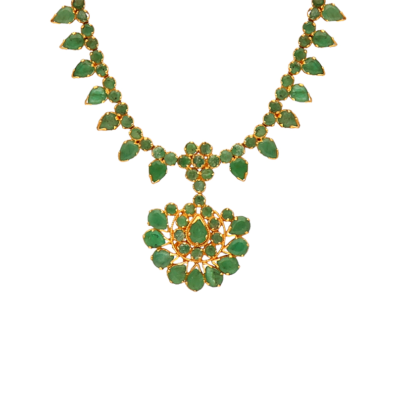 Emerald and Diamond Twinkle Necklace – Written by Forest