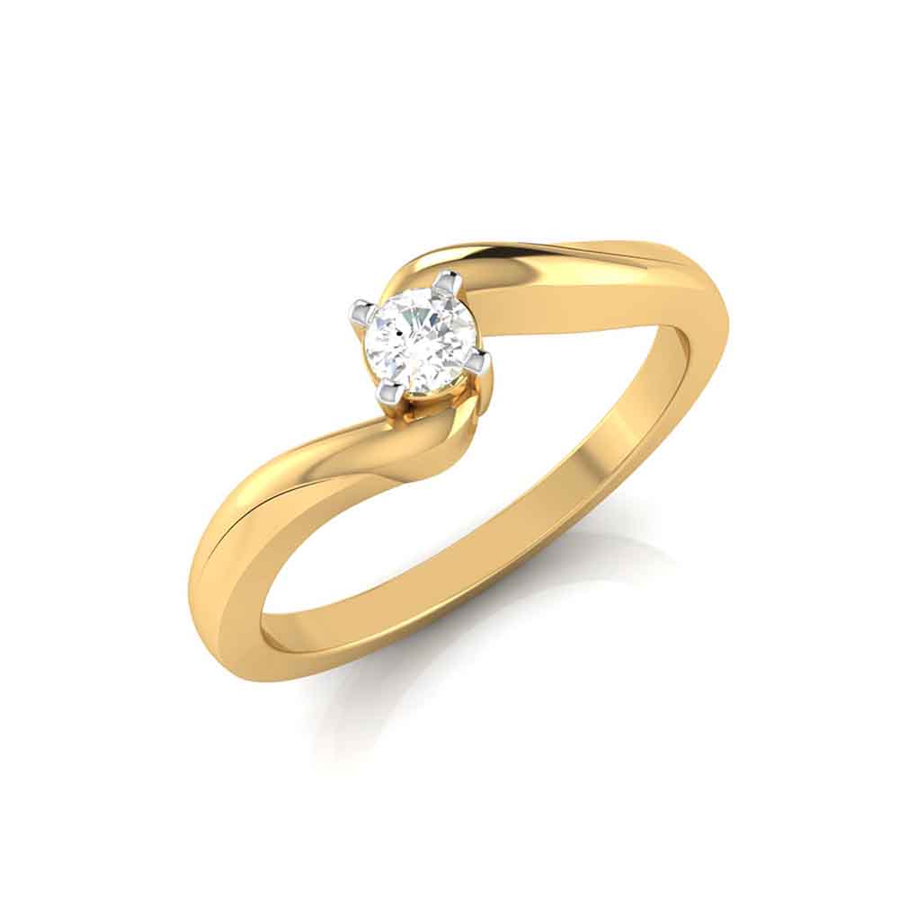 1 1/4 Carat (ct.tw) Diamond Fancy Setting Bypass Engagement Ring 14k White  Gold – Kobelli