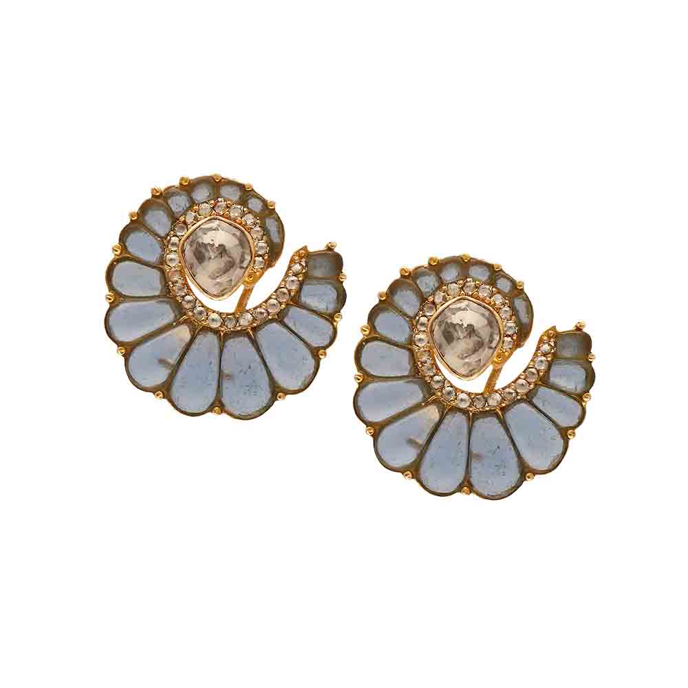 Fope Prima Yellow Gold Diamond Rondel Stud Earrings | J.R. Dunn Jewelers