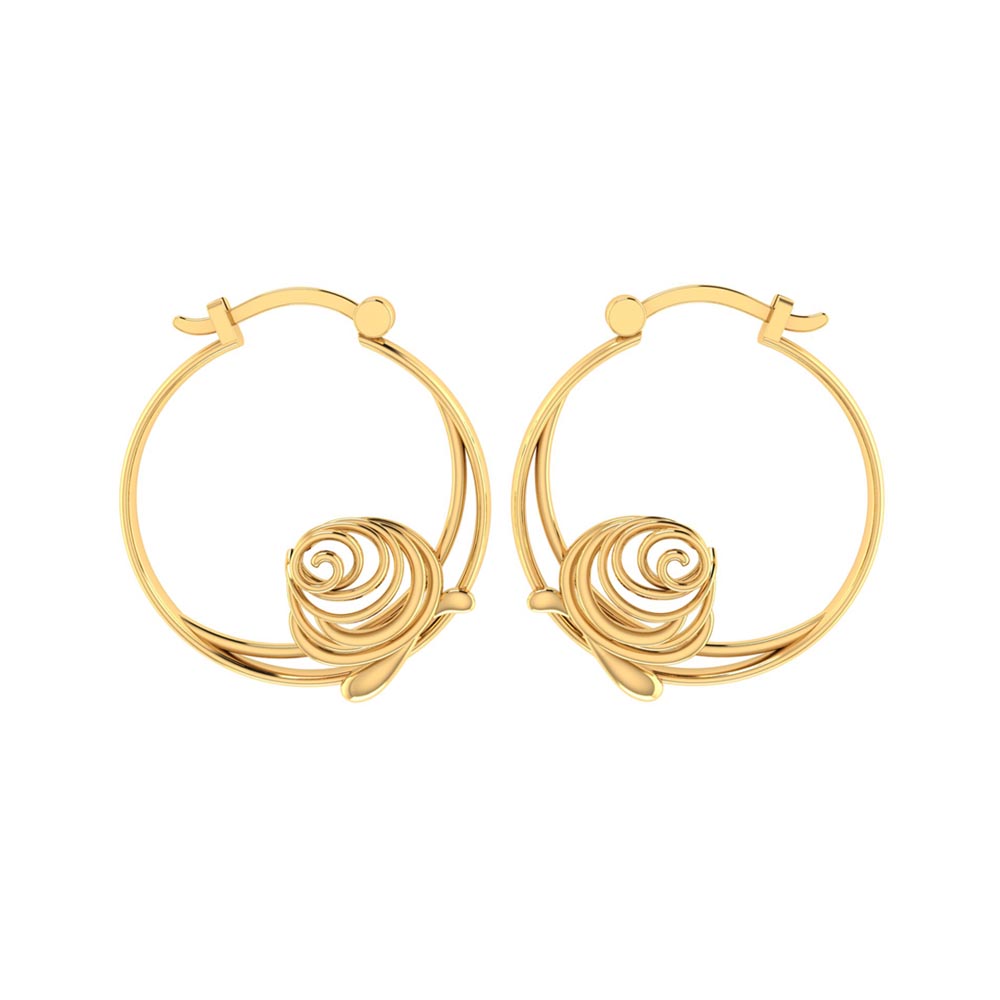 14K Real Solid Gold Shiny Polished Round Hoop Earrings 2.5mm Tube Hoops All  Size | eBay